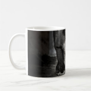 Running Rhinoceros: Wild Animal Portrait. Coffee Mug