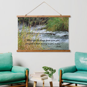 Running River Rumi Poetry Verse Hanging Tapestry