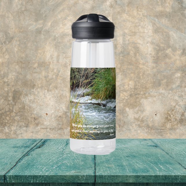 Running River Rumi Poetry Verse Water Bottle (In Situ Table)