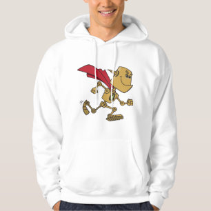 Running Robot Superhero Cartoon Character Hoodie