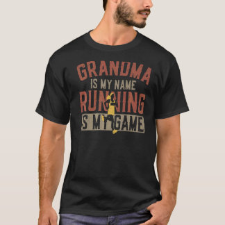 Running Runner Half Marathon Grandma Vintage Grand T-Shirt
