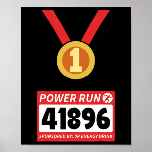 Running Runner Half Marathon Halloween Costume  Poster