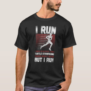 Running Runner Half Marathon Vintage I Run I Know T-Shirt