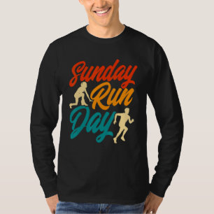 Running Runner Half Marathon Vintage Run Day T-Shirt