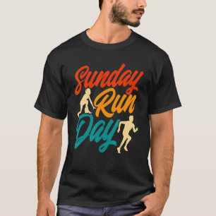 Running Runner Half Marathon Vintage Run Day T-Shirt