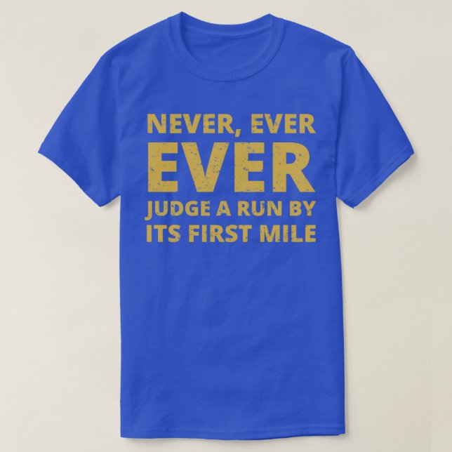 Running Runner Marathon Funny Gift T-Shirt (Design Front)