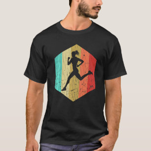 Running Runner Marathon Vintage Retro Run Sport  7 T-Shirt