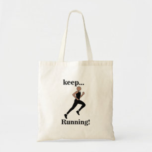 Running Runner Sports Coach Tote Bag