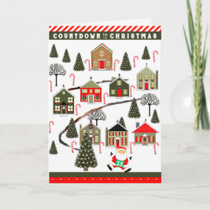 Running Running Christmas Holiday Card