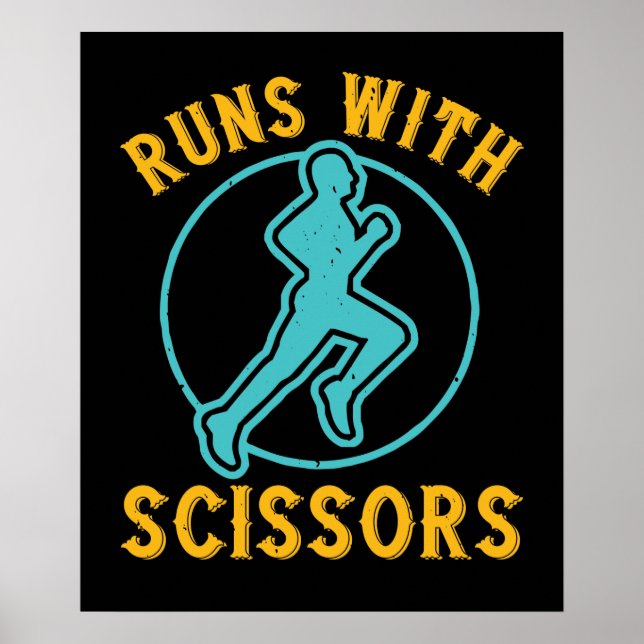 Running - Runs with scissors Poster (Front)