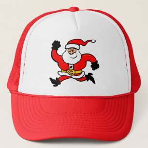 Running Santa Claus Trucker Hat