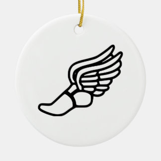 Running Shoe With Wings Ceramic Tree Decoration