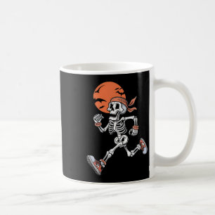 Running Skeleton Funny Halloween Costume Men Women Coffee Mug