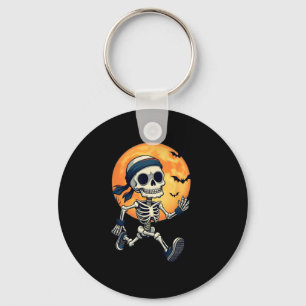 Running Skeleton Funny Halloween Costume Men Women Key Ring
