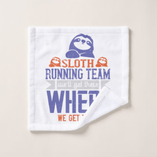 Running - Sloth Running Team Wash Cloth