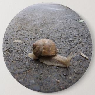Running Snail 6 Cm Round Badge