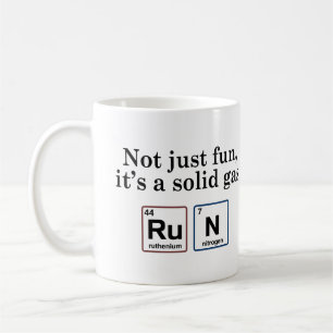 Running Solid Gas Elements Coffee Mug