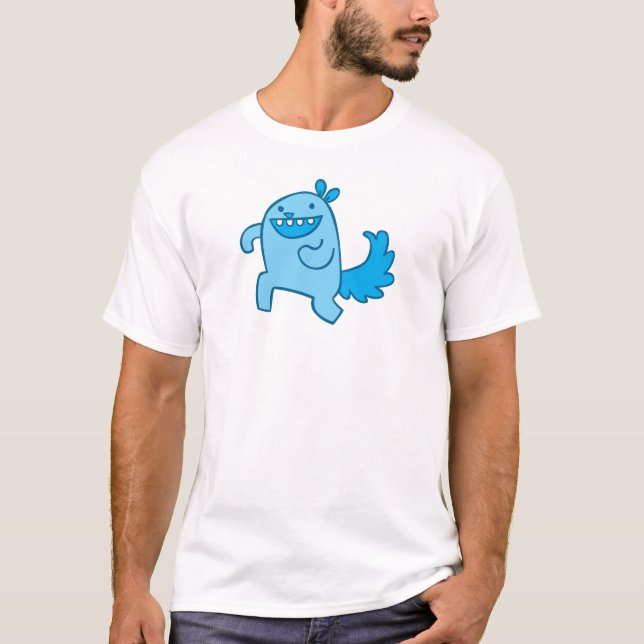 Running Squirrel - Blue T-Shirt (Front)