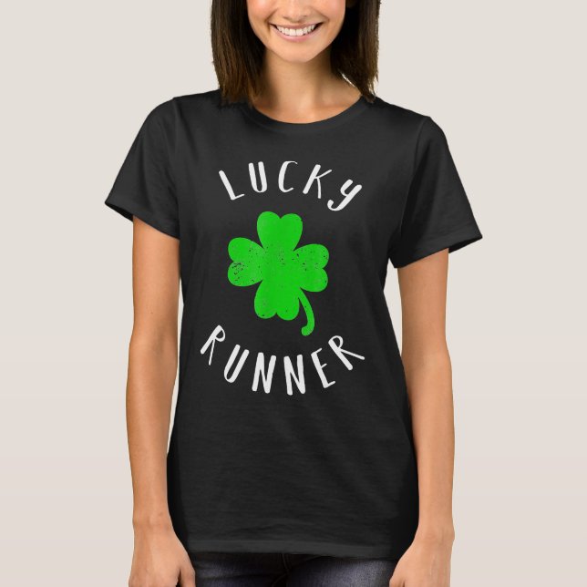 Running - St Patricks Day Running Shirt - Vintag L (Front)