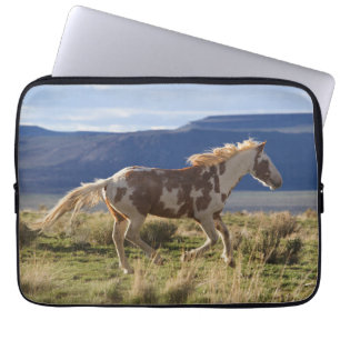 Running Stallion, Steens Mountains, Oregon Laptop Sleeve