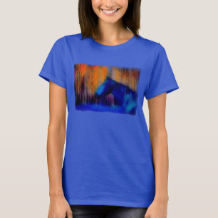 Running Stallion & Trees Fantasy Horse Modern Art T-Shirt