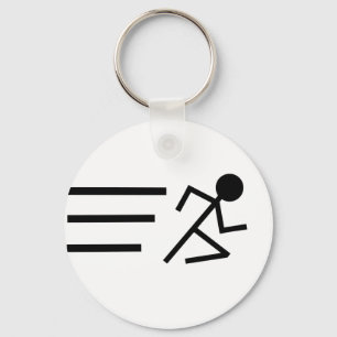 Running Stickman Key Ring