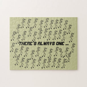 Running Stickman Track and Field Jigsaw Puzzle