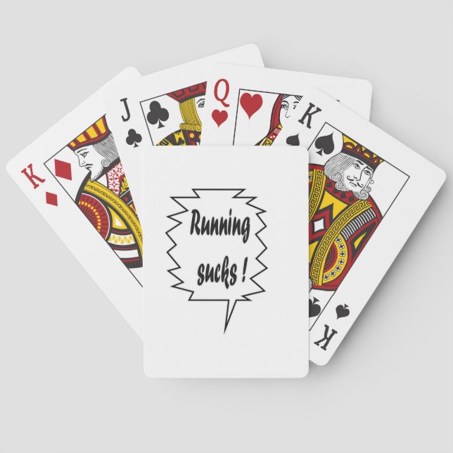 Running Sucks Playing Cards (Back)