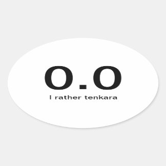 running sucks - tenkara oval sticker