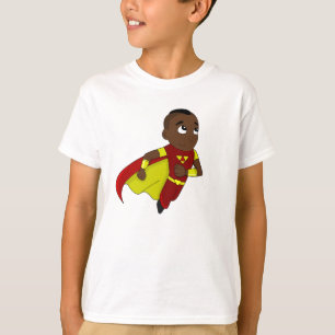Running superhero boy cartoon T-Shirt