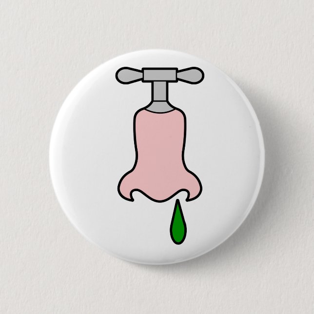 running tap 6 cm round badge (Front)