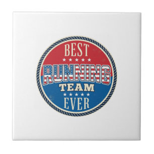 Running Team Patriotic Vintage Badge Design_1 Tile