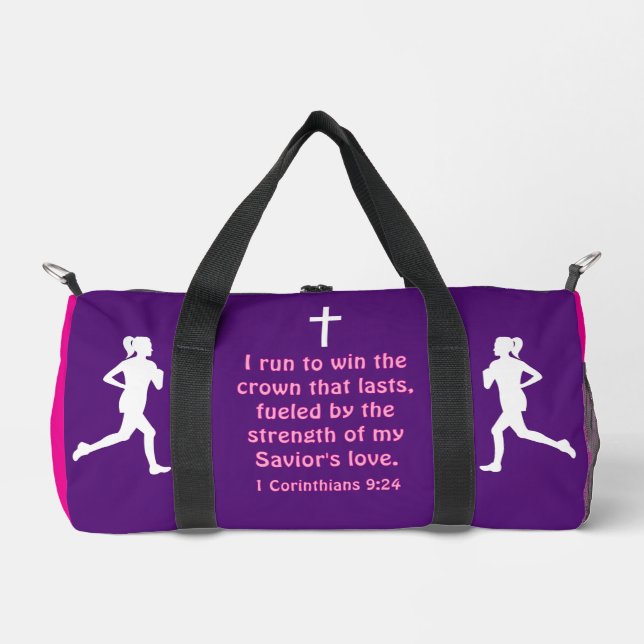 Running the Race Duffle Bag (Front)