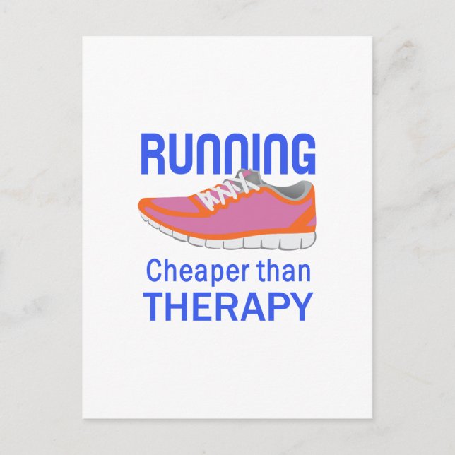 RUNNING THERAPY POSTCARD (Front)