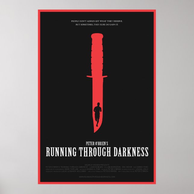 Running Through Darkness Movie Poster (Front)