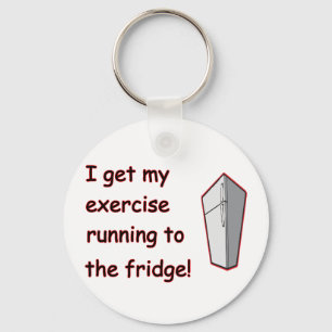 Running To The Fridge Key Ring