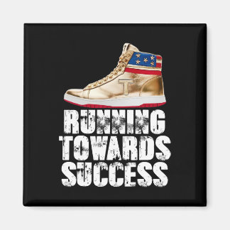 Running Towards Success Trump Sneakers Republican  Magnet