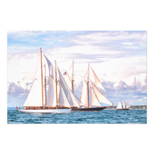 Running Towards The Finish Photo Print