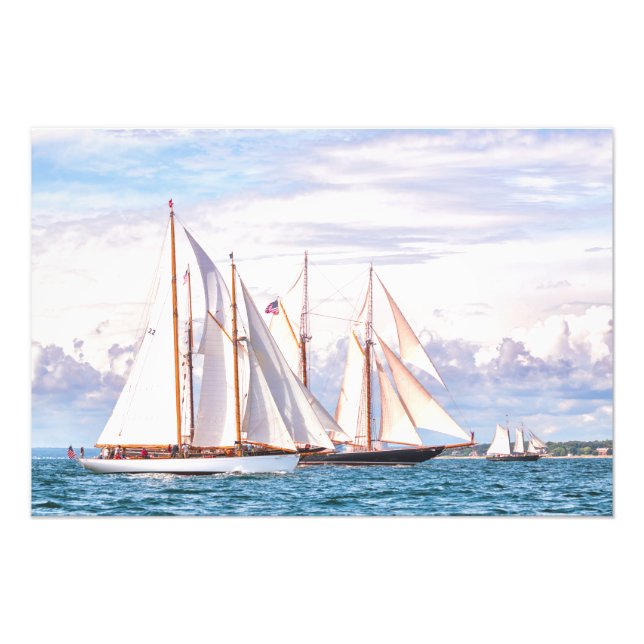 Running Towards The Finish Photo Print (Front)