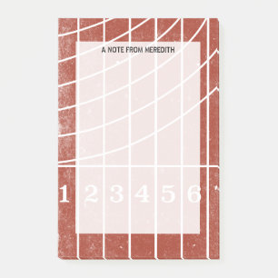 Running Track Pad for Runners and Coaches Post-it Notes
