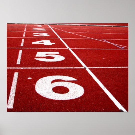 Running track poster