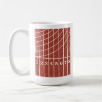 Running Track Sports Theme Coffee Mug