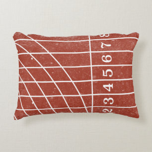 Running Track Sports Themed Throw Pillow