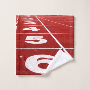 Running track wash cloth
