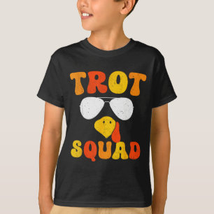 Running Turkey Sungles Trot Squad Thanksgiving T-Shirt