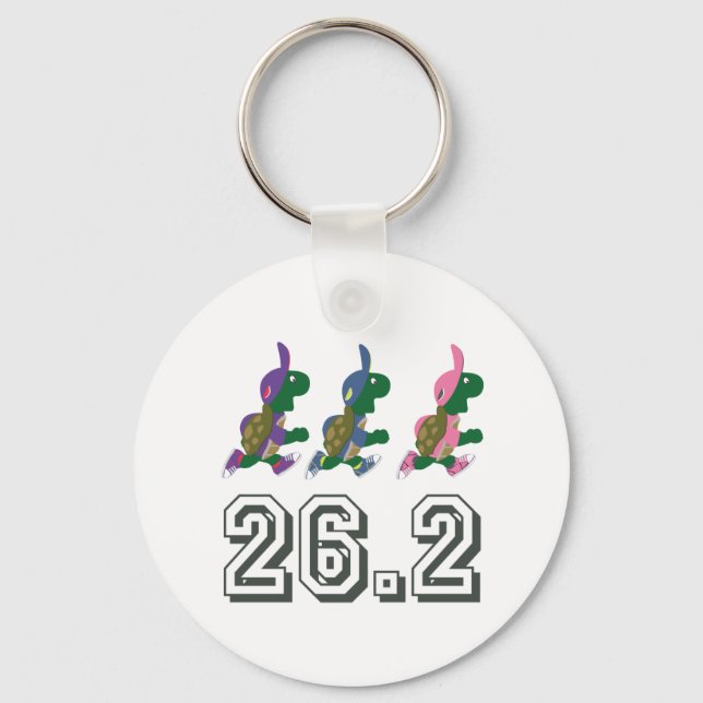Running turtles 26.2 key ring (Front)