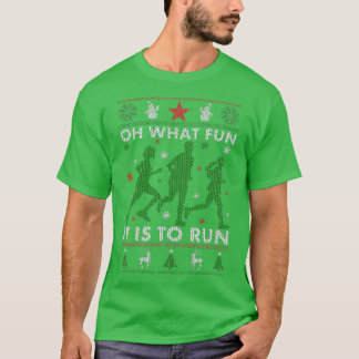 Running Ugly Christmas T-Shirt