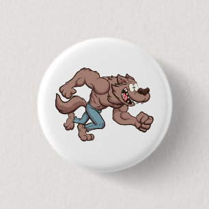 Running Werewolf 3 Cm Round Badge