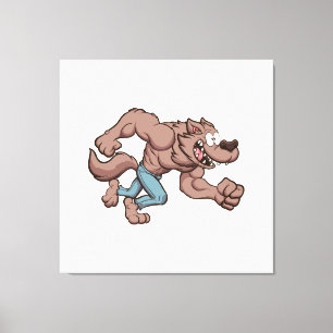 Running Werewolf Canvas Print