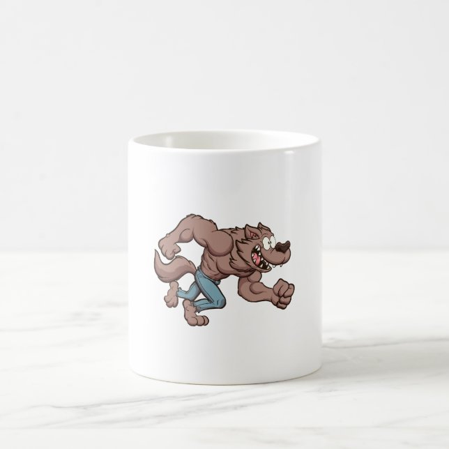 Running Werewolf Coffee Mug (Center)